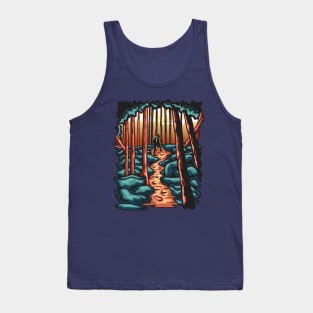 Mountain climbing illustration Tank Top